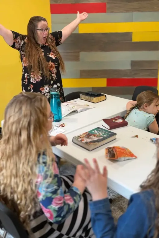 Children learning in Sunday School